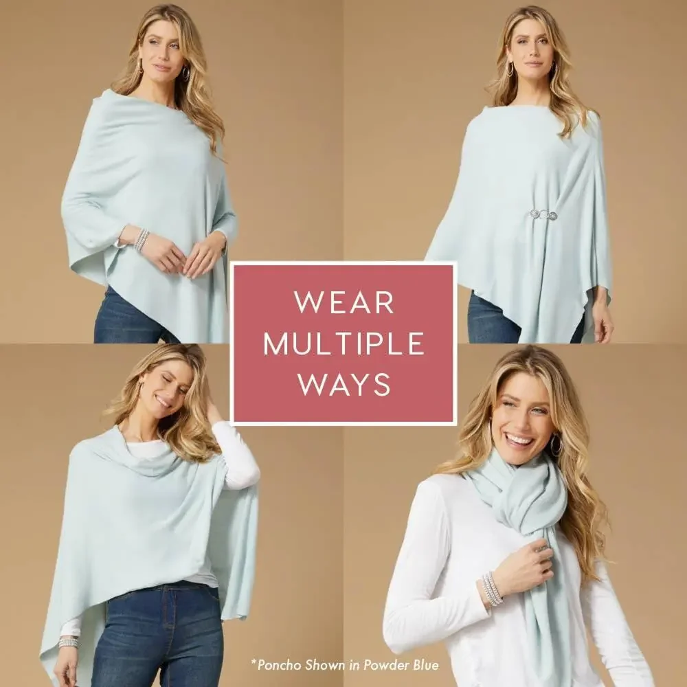 Lightweight Poncho | Light Coral
